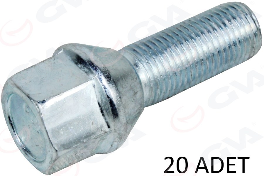 BİJON CİVATASI GALVANİZ FIAT DOBLO Y.M EGEA CITROEN-PEUGEOT-OPEL-FORD AA17-M12x1.25x28 PAKET ADE T : 20