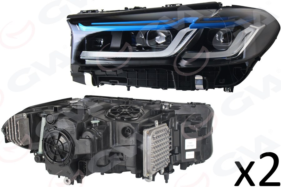 KOMPLE FAR SAG SOL SET MODIFIYE LCI-TIPI LASER-LIGHT BEYINLER UZERINDE BMW G30 2017>2019